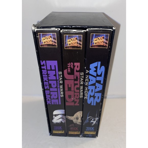 Media Star Wars Trilogy Collector Edition Vhs New Hope Return Jedi